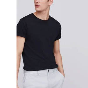 Couleurs noires hommes t-shirt à manches courtes mélange taille col rond Bella toile hommes Tri-mélange équipage t-shirts - Product Image 5