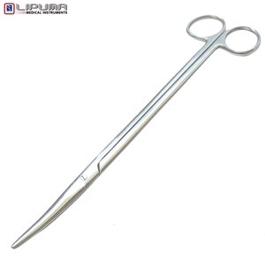 กรรไกรผ่าตัดสัตว์เลี้ยง LIPUMA คุณภาพสูง ขนาด 9 นิ้ว ทำจากเหล็กกล้าไร้สนิม แบบโค้ง สำหรับการผ่าตัดเนื้อเยื่อละเอียดอ่อน - Product Image 3