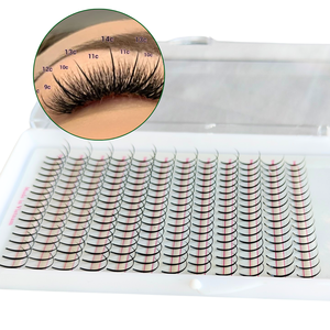 12 líneas Wispy Mink Spike Lash Fan extensión de pestañas 2023 nuevo producto 0,07mm volumen pestañas individuales 7mm a 18mm superventas - Product Image 3