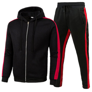 Conjunto Deportivo de Algodón con Capucha y Cremallera Personalizado de Alta Calidad al por Mayor, Pantalones Deportivos, Ropa Deportiva para Hombre, Ropa de Otoño - Product Image 1