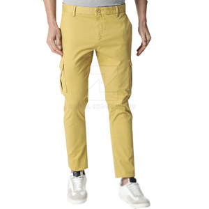 กางเกงคาร์โก้ผู้ชายขาตรงระบายอากาศน้ำหนักเบาพร้อมโลโก้ตามสั่ง100% ชุดทำงานแบบลำลอง - Product Image 1