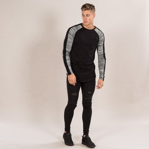 T-shirts de protection contre les éruptions cutanées pour hommes, en coton 100%, tricotés, ultra doux, manches longues, légers, séchage rapide - Product Image 3
