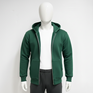 Sudadera con capucha extragrande de forro polar, estilo vintage, con cremallera, lavado ácido, personalizada con impresión 3D, para hombre - Product Image 3