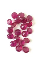 Rare pierre précieuse rubis naturel 3-4mm minuscule facettes pierres rubis en vrac fournisseur de quantité minimale de commande et exportateur en vrac de l'Inde à bas prix
