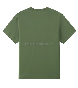 OEM/ODM vente en gros T-shirt classique avec logo personnalisé 100% coton coupe normale décontracté col rond écologique séchage rapide meilleur pour hommes - Product Image 2