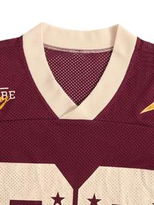 Jersey de malla, camiseta de secado rápido, ropa de calle transpirable para hombres y mujeres, ropa deportiva universitaria de gran tamaño, camiseta de fútbol americano Unisex - Product Image 5