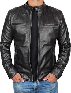 Real Handmade <b>Genuine</b> Leather Jackets for Men Vintage New Arrival High Quality Biker Style Outdoor Hiking Royal Look Jackets - Product Image 1