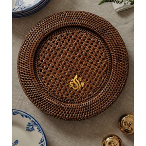 Sets de table en rotin tissés à la main, sous assiette, chargeur de nourriture plaqué et vaisselle au prix de gros de l'exportateur indien - Product Image 2