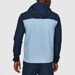 Conjunto de 2 Piezas de Chaqueta Deportiva Transpirable de Invierno con Media Cremallera y Pantalones de Poliéster/Algodón, Cortavientos Informal para Hombre - Product Image 4