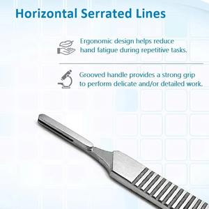 Manche de scalpel chirurgical médical robuste en acier inoxydable réutilisable pour chirurgie orthopédique vétérinaire et chirurgie générale - Product Image 3