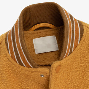 Chaqueta Varsity de Forro Polar para Hombre HMS, Cuello Redondo, Cierre de Cremallera, Bolsillos Dobles, Estilo Casual para Primavera, Corte Regular, Poliéster/Algodón - Product Image 4