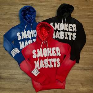 Sudadera con capucha unisex de algodón polar de alta calidad, con cremallera, estilo urbano, ecológica, con efecto desgastado por el sol, bordado y parche de desgaste, venta al por mayor y personalizada - Product Image 2