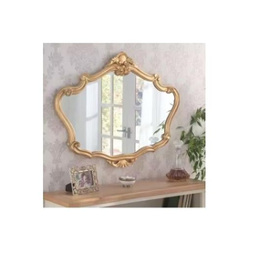 Miroir mural festonné Rowla Glam au design élégant en verre – Miroirs élégants et raffinés - Product Image 3