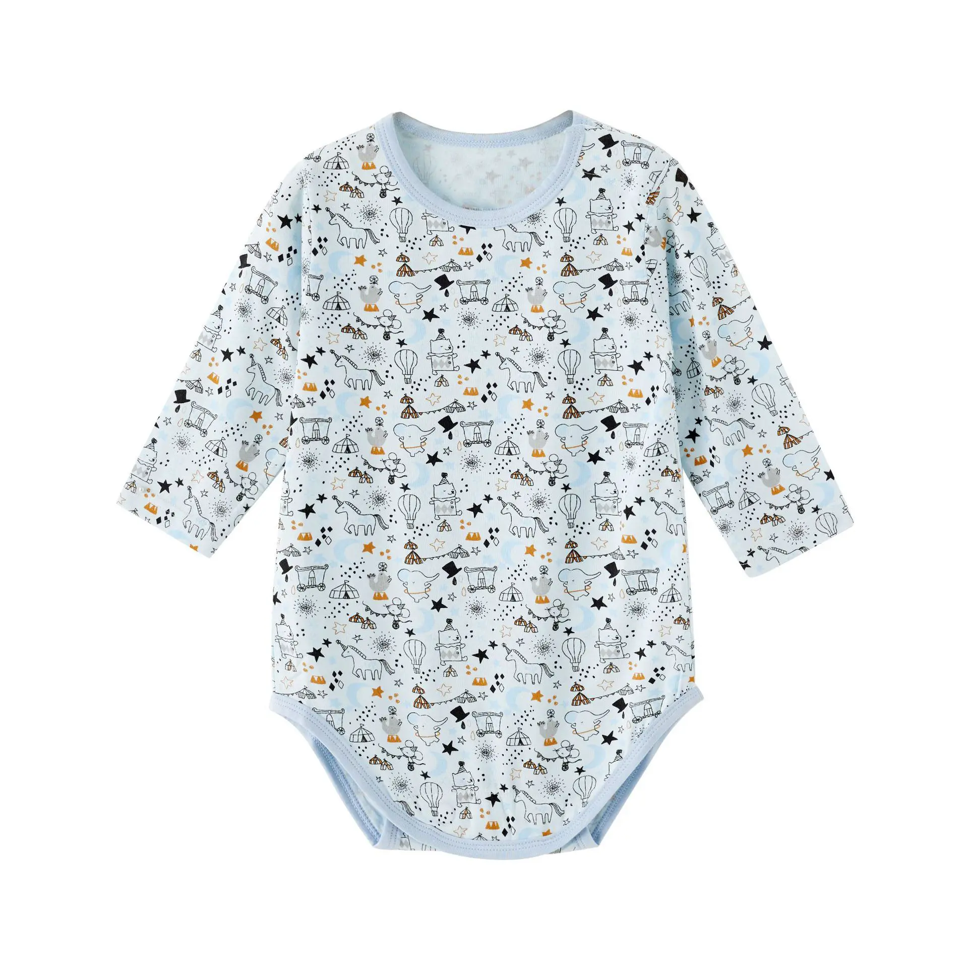 Magnetic Invisible Buttons Baby Clothes70% Bamboo 30% Cotton Baby Onesie Recycled Print Baby Bodysuit