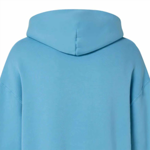 Sweats à capuche de saison d'hiver en coton épais pour hommes Conception d'épaule tombante surdimensionnée de haute qualité brodée 100% coton teint uni - Product Image 3