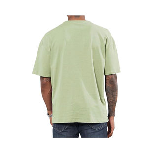 T-shirts pour hommes 100% coton T-shirts pour hommes Logo personnalisé Uni Manches courtes Tee OEM Prêt à expédier Décontracté Col rond Vente en gros - Product Image 4