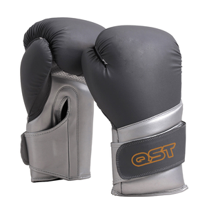 QST Gants MMA unisexes en cuir de vachette de haute qualité pour l'entraînement au combat-Couleur or Logo privé personnalisé - Product Image 5