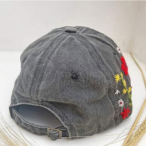 Quantité minimale de commande bas Chapeaux brodés Logo personnalisé Chapeaux brodés universels Chapeau brodé en coton uni avec logo personnalisé - Product Image 5