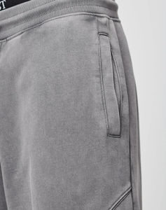 2025 Men's Acid-Wash Canvas 100% Cotton Knitted Breathable Casual Baggy Sweatpants High Mid-<b>Waist</b> <b>Elastic</b> <b>Waist</b> Loose Fit - Product Image 4