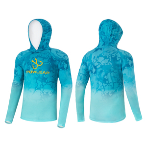 Độ ẩm-wicking vải giữ khô người đàn ông của UPF50 + câu cá Áo sơ mi tùy chỉnh nhanh chóng làm mát khô <span class=keywords><strong>SPF</strong></span> Camo câu cá Hoodie - Product Image 6