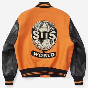 แจ็คเก็ตอนิเมะผู้ชายสไตล์ใหม่ปี 2026 ผ้าขนสัตว์กันลม กันน้ำ ระบายอากาศได้ดี  หนังแท้  ฮิปฮอป - Product Image 2