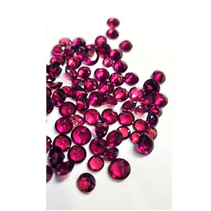 84 piezas de granate de rodolita Natural 5mm 6mm 7mm 8mm faceta redonda 124 Cts lote Iroc ventas raktamani corte de piedras preciosas sueltas US $75 para todos - Product Image 2