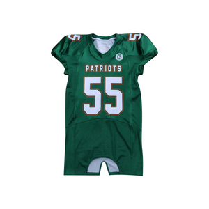 Jersey de fútbol de poliéster transpirable con bordado de sarga de aparejos, fabricante líder de ropa de fútbol americano de Pakistán - Product Image 5