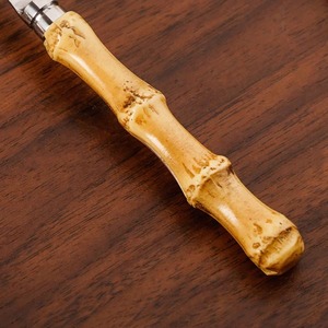 Manche en bois rustique cuillère fourchette couteau ensemble pour Tables de Banquet maisons fonctions de mariage hôtels et présentations de Buffet à la main - Product Image 3