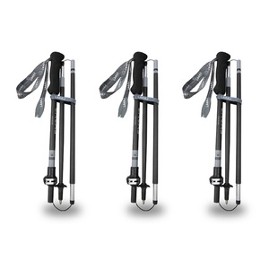 XATP OEM&ODM Système de traction unique, bâton de randonnée pliable en 4 sections, en carbone 3K, pour la randonnée et le trekking - Product Image 1