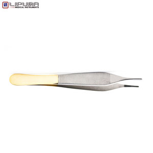 Fórceps manuales ADSON con puntas dentadas TC Surgical 4,75 Manejo de tejido delicado MOL Instrumentos médicos quirúrgicos estándar de seguridad - Product Image 4
