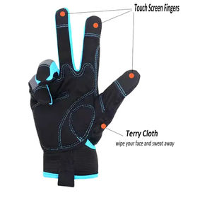 Gants de mécanicien unisexes en cuir synthétique de haute qualité, anti-coupure, antidérapants, résistants aux vibrations et aux chocs, compatibles écrans tactiles, toutes saisons - Product Image 3