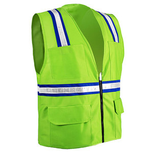 Venta caliente Material de poliéster hecho chaleco de seguridad al aire libre precio al por mayor ropa de trabajo Chaleco con bolsillo para la venta - Product Image 1