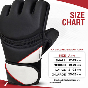 ถุงมือต่อสู้ MMA แบบครึ่งนิ้วงานตามสั่งทำจากหนัง MMA แบบครึ่งนิ้ว - Product Image 4