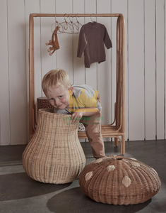 Home <b>Decor</b> Basket Made in Vietnam <b>Mushroom</b> Shaped Rattan Basket Nordic Kids Room <b>Decor</b>, Storage Rattan Basket - Product Image 6