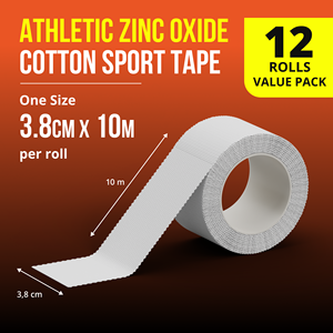 Teneris Zinc Oxide 12 Sport <b>Tape</b> <b>Athletic</b> Wound Dressing Hydrocolloid Healing Breathable Flexible Class I Medical Adhesive - Product Image 2