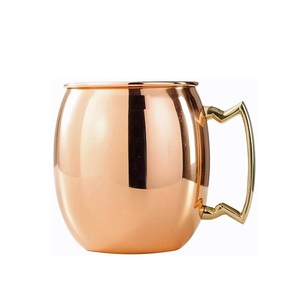 Khắc Moscow Mule Đồng <span class=keywords><strong>Mug</strong></span> với hình dạng cổ điển và kim loại tỏa sáng hoàn hảo cho ngày sinh nhật Tân gia hoặc quà cưới - Product Image 1