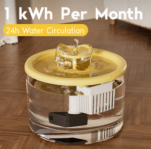 Juego de fuente de agua y tazón de comida 2 en 1 para gatos, estación de alimentación automática para mascotas, dispensador con filtro circulante para perros pequeños y gatos - Product Image 2