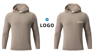 Wholesale Men's Lightweight <b>Fleece</b> Boxy Pullover <b>Hoodies</b> & Sweatshirts High Quality Plus Size Sports Clothing Breathable Feature - Product Image 3