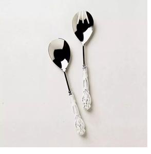 Nouvel ensemble de couverts en métal à prix de gros, fourchette en laiton de style moderne avec manche décoré d'un paon, faible MOQ pour la vente en gros - Product Image 5