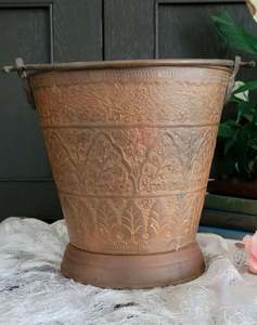 High Quality Vintage Copper Coal <b>Basket</b> for <b>Indoor</b> and Outdoor Use Top Selling <b>Fire</b> Pit BBQ Accessories Stylish Coal Bucket - Product Image 4