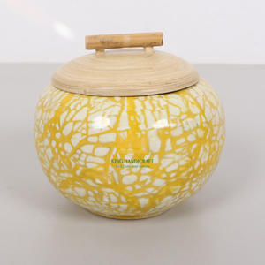 Hot Sale Spun Bamboo <b>Gift</b> <b>Box</b> With Eggshell inlay Suitable for Decorative Gergean Celebration Ramadan from Vietnam - Product Image 1