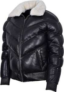 Stylish Vintage Winter <b>Denim</b> Cotton Puffer <b>Jacket</b> Thick <b>Quilted</b> Padding Warm Thermal Casual Outdoor Streetwear Men Hooded - Product Image 2