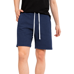 Shorts Bermuda pour Homme Vert Olive avec Cordon de Serrage Blanc, Taille Élastique, Shorts en Coton Casual - Product Image 4