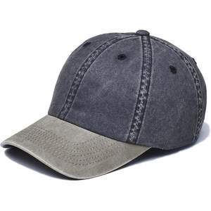 Custom Embroidery Logo New York Baseball Hat Customized Brand 5 Panels Embroidered 2 Tone Baseball Cap <b>Denim</b> <b>Material</b> - Product Image 4