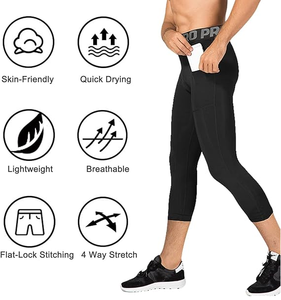 High Waisted Leggings for <b>men</b> - Full Length Capri Buttery Soft <b>Yoga</b> <b>Pants</b> for Workout Athletic - Product Image 2