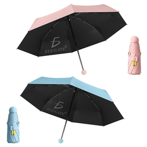 Compact Automatic 8K Nylon Three-Folding <b>Windproof</b> <b>Umbrella</b> with UV Protection Coating Minimalist Design for Travel - Product Image 1