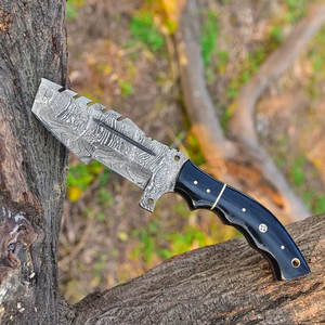 Couteau de survie en acier Damas personnalisé, lame soudée de haute qualité, lame pleine, couteau de bushcraft - Product Image 5