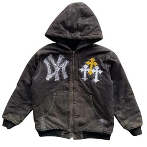 Sudaderas con cremallera de invierno 100% de algodón pesado para hombre con bolsillo, sudaderas transpirables de secado rápido con estampado personalizado de alta calidad - Product Image 1