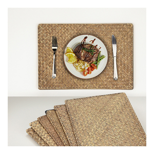 VietnamCrafts - Salvamanteles Rectangular de Bambú Natural de Vietnam, Estilo Rústico, Reutilizable y Ecológico - TP2037 - Product Image 1