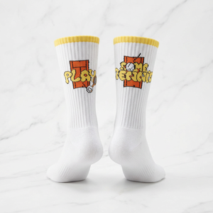 Cushioned Coolmax Crew <b>Socks</b> Breathable <b>Moisture</b> Wicking Athletic <b>Socks</b> for Tennis Golf Running Outdoor Sports Daily Training - Product Image 1